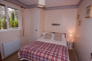 Self-catering lodges double bedroom