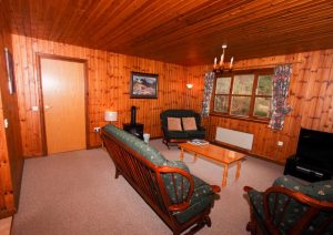Self-catering lodges living room