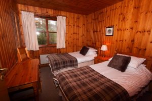 Self-catering lodges twin bedroom